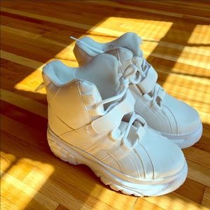 White Chunky Boots